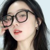 新款腮红眼镜素颜黑色镜框女太阳镜 网红同款渐变粉腮红墨镜批发