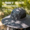 15CM大帽檐帽子男士户外遮阳防晒帽夏天太阳帽钓鱼帽登山渔夫帽子