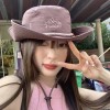 西部牛仔帽子女夏季大檐露营渔夫帽防晒遮阳户外爬山登山徒步帽男