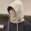 帽子男士冬季保暖毛线织针帽加绒加厚防风帽骑行电动车防寒面罩