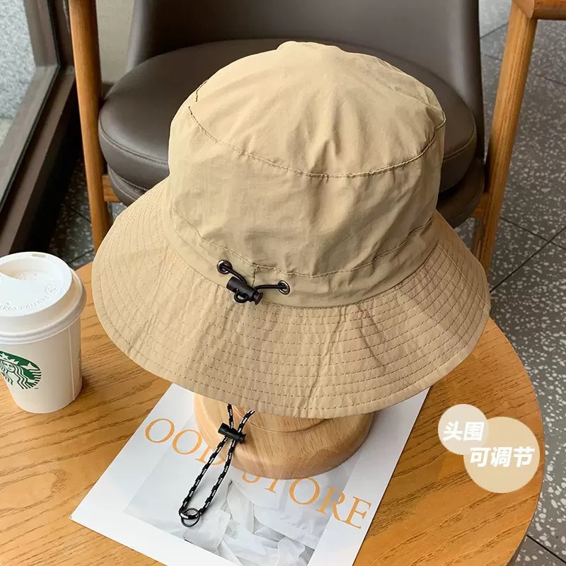 防水渔夫帽可收纳包包盆帽夏季薄款速干户外登山帽男士遮阳帽子女