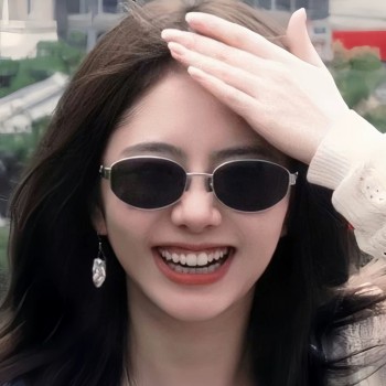 复古老钱风金属椭圆形墨镜女款防晒高级感小框港风凹造型太阳眼镜