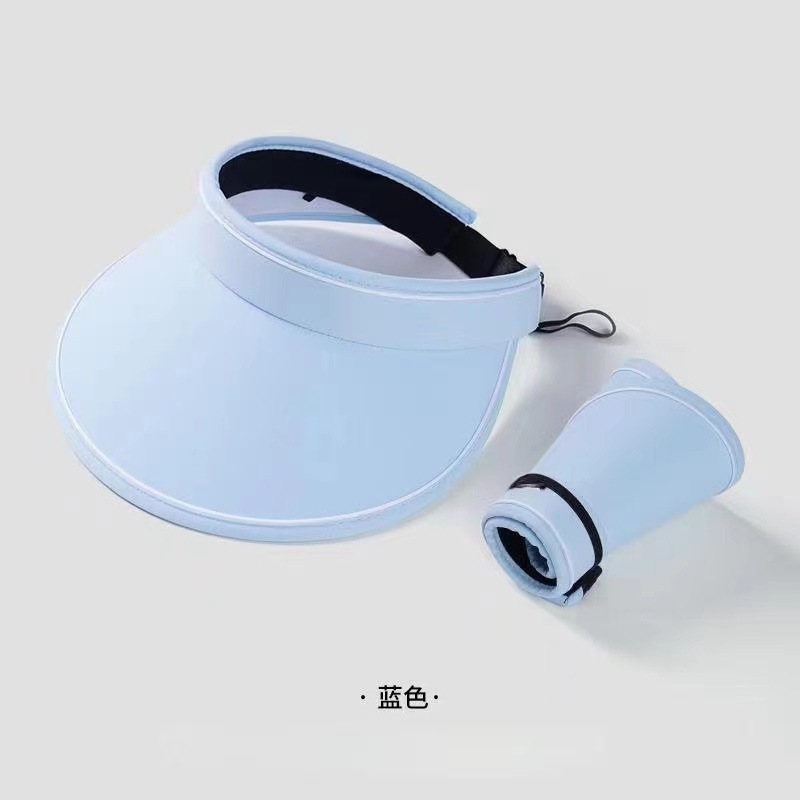 夏季大帽檐UPF50+骑车防紫外线空顶防晒帽女uv太阳帽子遮阳帽遮脸