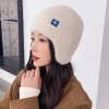 韩系猫耳朵毛线帽大头围女秋冬季加厚防寒保暖针织毛绒帽冷帽批发