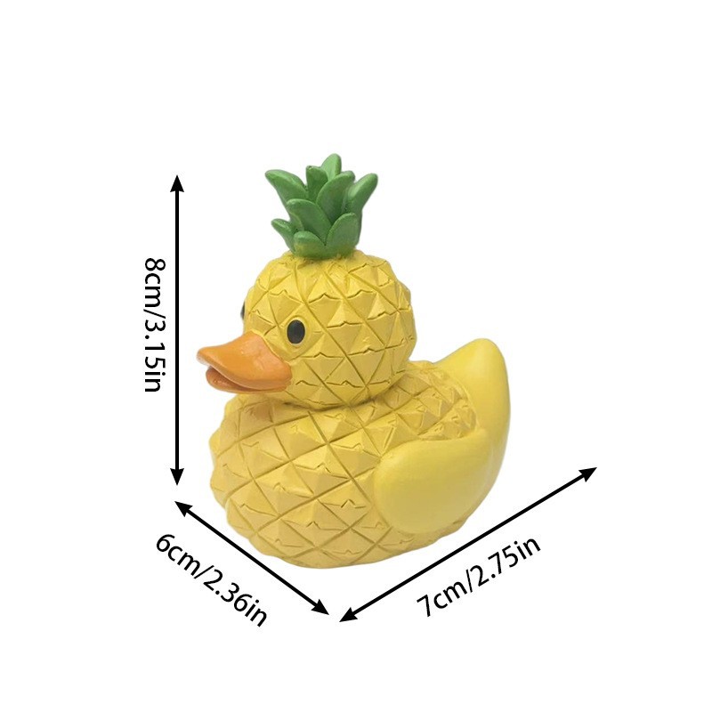 跨境新品 Whimsical Vegetable Duck 奇思妙想的素鸭树脂工艺品