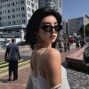 植伍欧美猫眼墨镜女高级感复古港风椭圆行太阳镜小脸辣妹太阳眼镜
