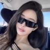 发箍墨镜女高级感二合一网红同款时髦凹造型发箍太阳镜女新款墨镜
