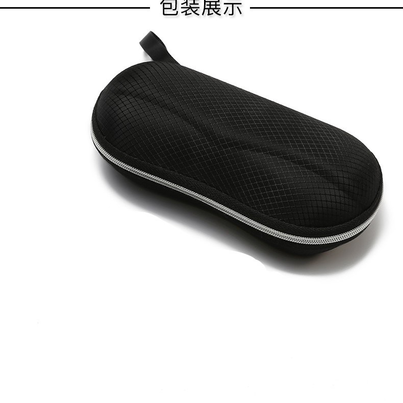 新款高档太阳镜盒眼镜专用皮盒通用抗压眼镜盒墨镜盒挂钩盒拉链盒