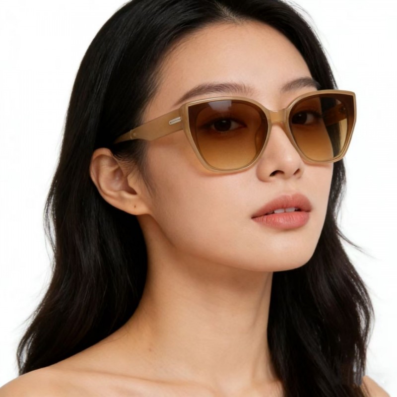 猫眼防晒墨镜女复古高级感防紫外线大框显瘦太阳镜2026新款眼镜潮