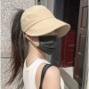 新款可扎马尾透气速干百搭防晒帽可挂口罩遮阳防紫外线渔夫帽子女