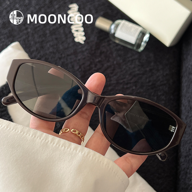 芈蔻新款复古猫形偏光太阳眼镜潮男女网红同款素颜街拍高品质墨镜