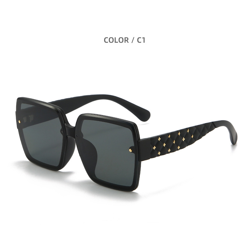 芈蔻墨镜开车专用尼龙偏光镜防紫外线2024新款女大脸偏光太阳眼镜