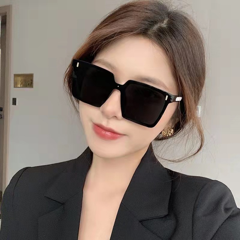 网红款墨镜女大框遮脸方形太阳镜 防紫外线ins风大脸潮太阳眼镜