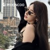 芈蔻新款猫眼太阳眼镜女士户外出行防紫外线墨镜时尚穿搭太阳镜女