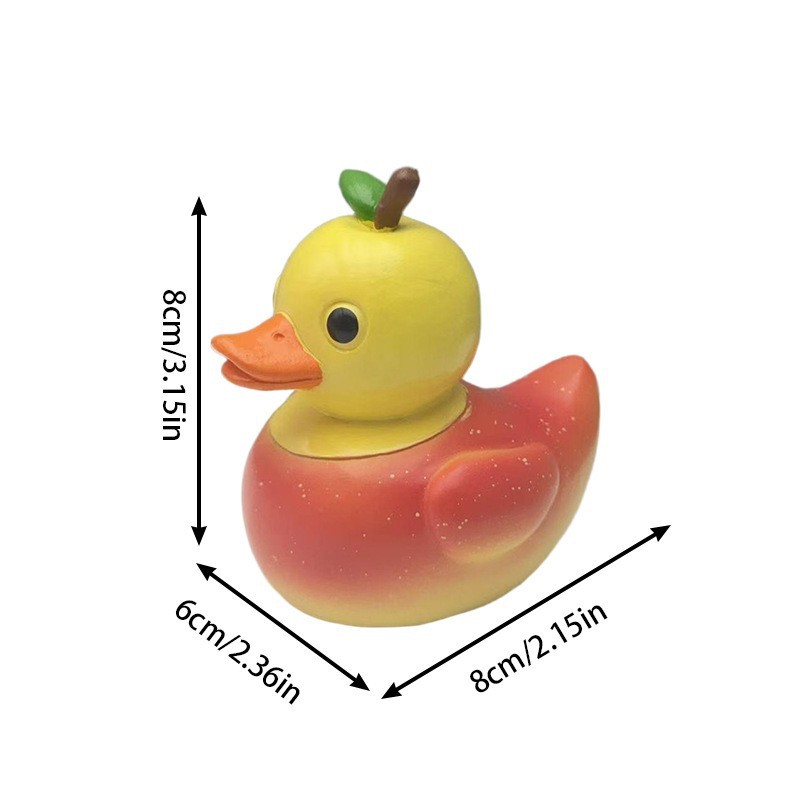 跨境新品 Whimsical Vegetable Duck 奇思妙想的素鸭树脂工艺品
