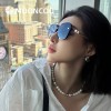 芈蔻快手爆款高级感小香珍珠山茶花轻奢偏光女太阳镜网红遮阳墨镜