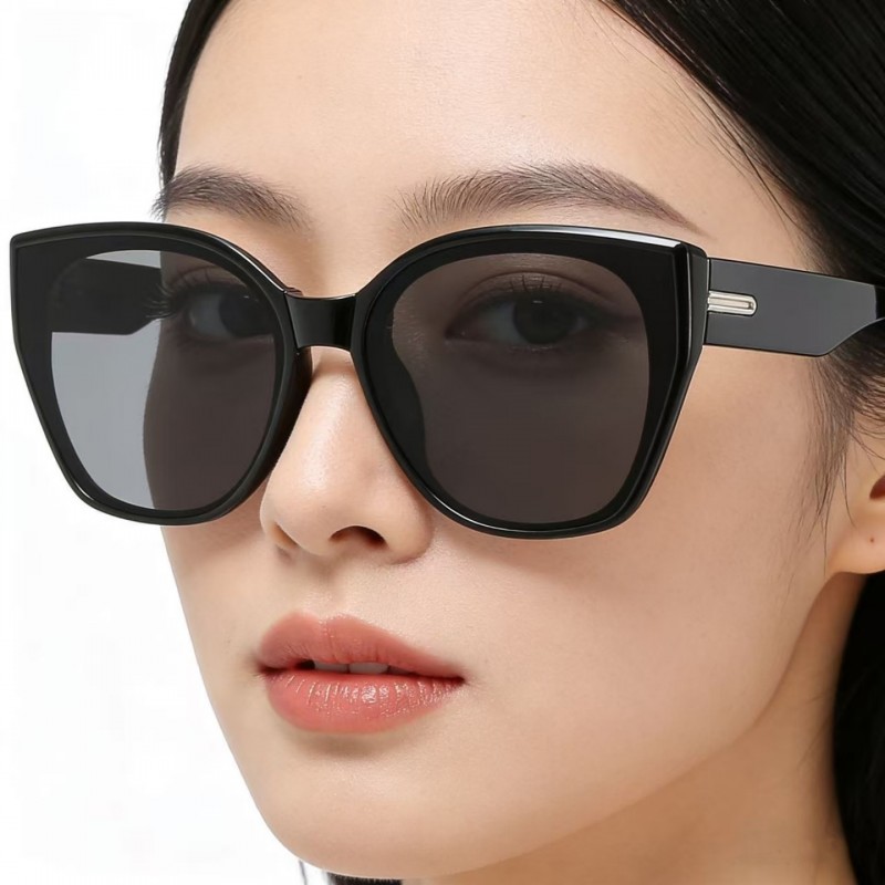 猫眼防晒墨镜女复古高级感防紫外线大框显瘦太阳镜2026新款眼镜潮