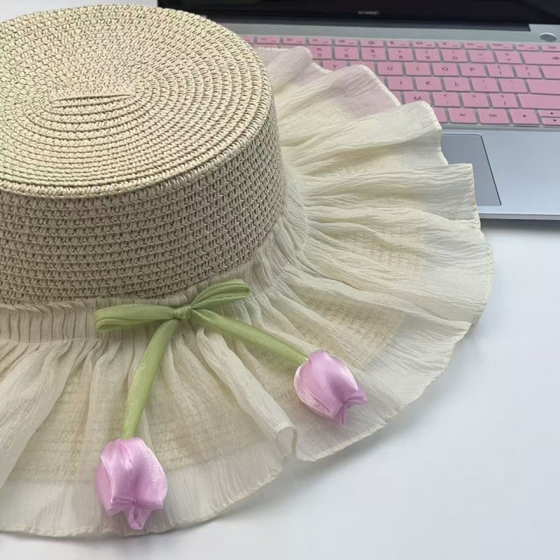夏季遮阳帽遮阳夏天帽子防晒沙滩公主渔夫帽海边沙滩草帽