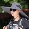 15CM大帽檐帽子男士户外遮阳防晒帽夏天太阳帽钓鱼帽登山渔夫帽子