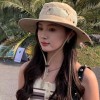 户外登山钓鱼防晒帽加大檐网眼遮阳帽男女可调节抽绳渔夫帽