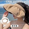 防晒帽子女夏季遮阳防紫外线沙滩帽贝壳帽发卡帽女士旅游渔夫帽