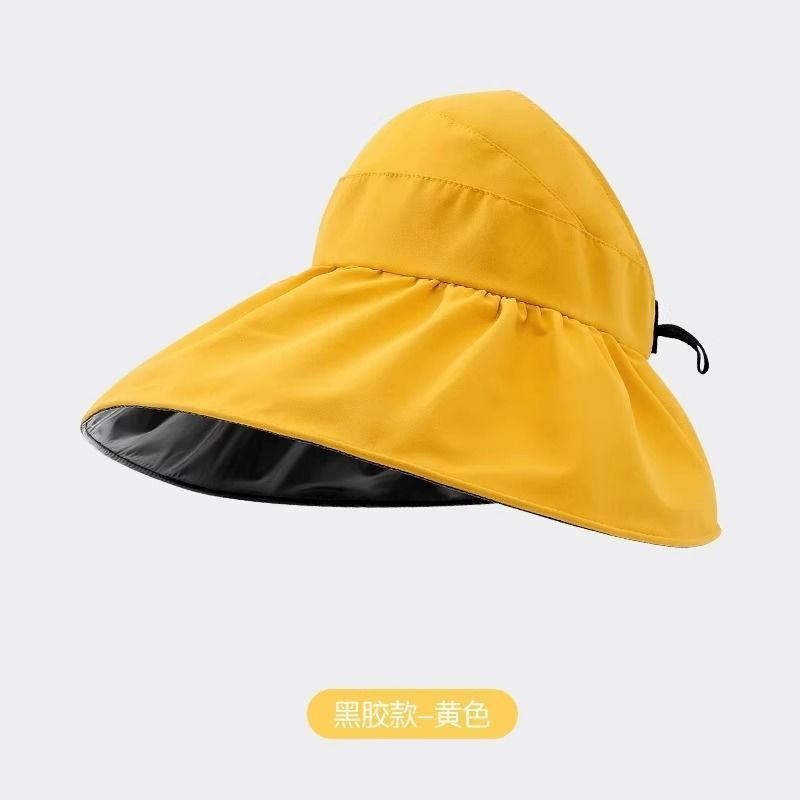 无顶遮阳帽女春夏季紫外线空顶百搭网红时尚洋气圆脸防晒遮阳帽