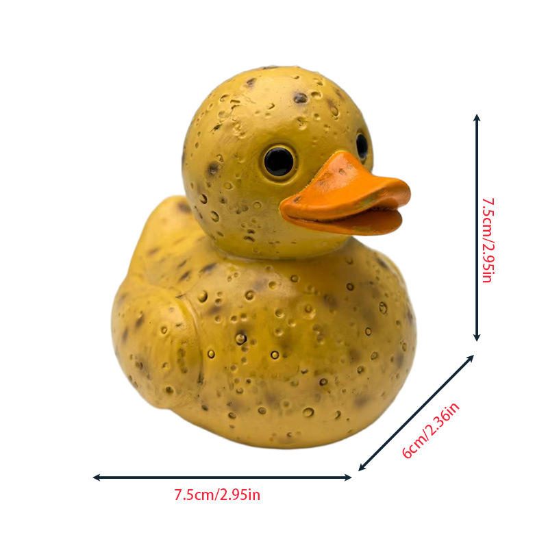 跨境新品 Whimsical Vegetable Duck 奇思妙想的素鸭树脂工艺品