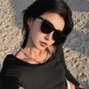 植伍新款韩系偏光太阳镜个性复古太阳眼镜女素颜街拍驾驶出行墨镜