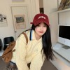 帽子女弯檐百搭简约刺绣显脸小鸭舌帽潮软顶棒球男女批发大帽檐