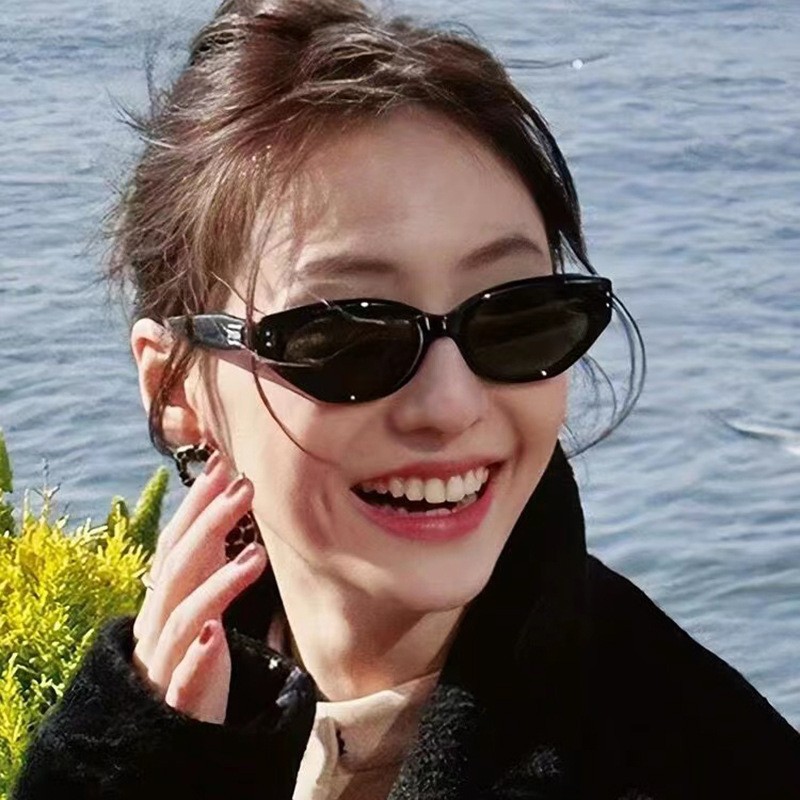 猫眼墨镜女款2026新款高级感方圆脸显脸小偏光镜防紫外线太阳眼镜