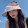太阳帽子遮阳帽女夏季防晒带风扇空顶大帽檐骑车户外遮脸防紫外线