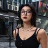 植伍猫眼平光镜个性韩版防蓝光眼镜女金属跨境近视眼镜架男电脑镜