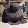 大檐遮阳帽男潮流夏季防晒户外透气钓鱼凉帽渔夫帽女遮脸太阳帽子