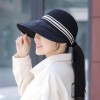 新款夏季女士防晒帽大檐空顶遮脸渔夫帽防紫外线沙滩太阳帽遮阳帽