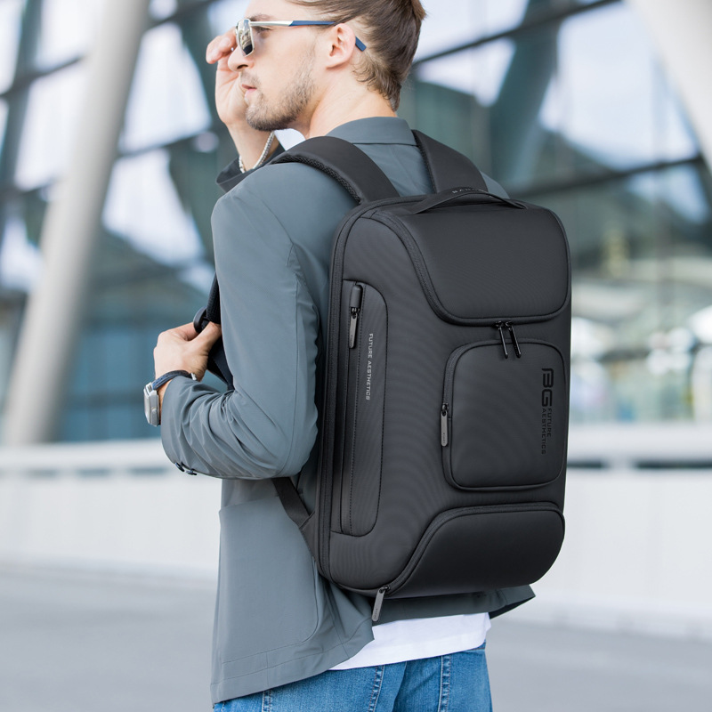 BANGE新款双肩包男背包男款大容量商务电脑背包户外旅行backpack
