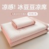 外贸团购夏季冰丝凉席三件套可机洗空调席宿舍单人软席子夏凉垫