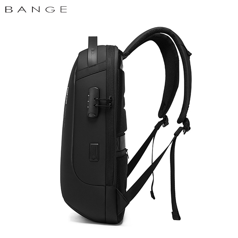 BANGE新品时尚背包轻商务跑车双肩包防盗休闲电脑包backpack