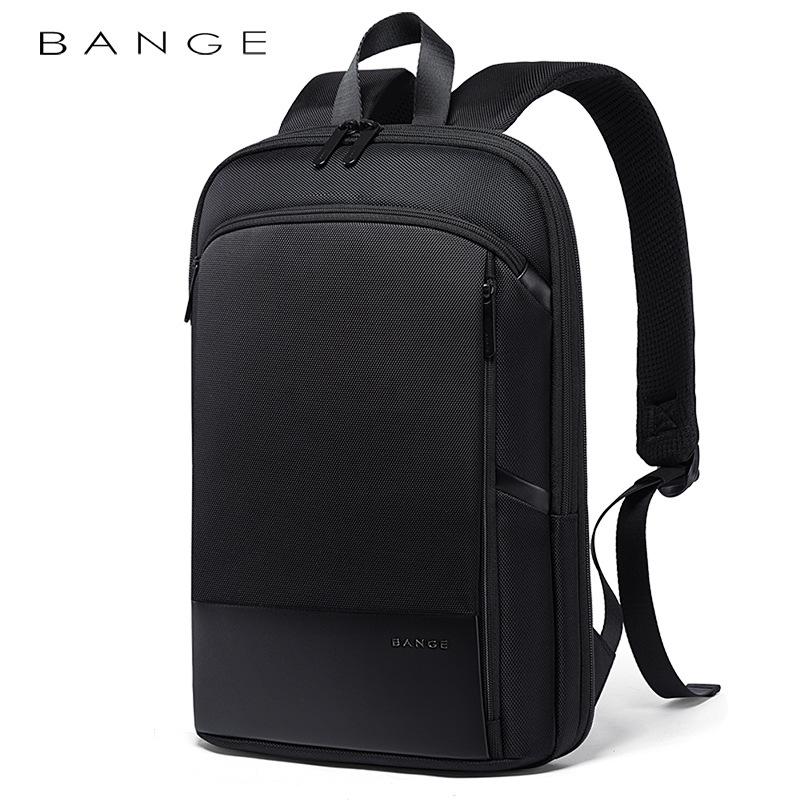 BANGE双肩包超薄背包男可扩容大容量商务多功能电脑防水backpack