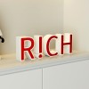 装饰摆件1031开门见红RICH马上有钱暴富招财字母创意装饰摆件桌面