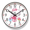 易普拉6907客厅挂钟 HELLO KITTY卡通早教静音挂表静音扫秒石英钟