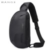 BANGE新款单肩胸包男士休闲防水斜挎包韩版usb男包Chest bag
