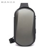 BANGE新款男士胸包防水eva硬壳单肩包潮流斜跨小包跨境Chest bag