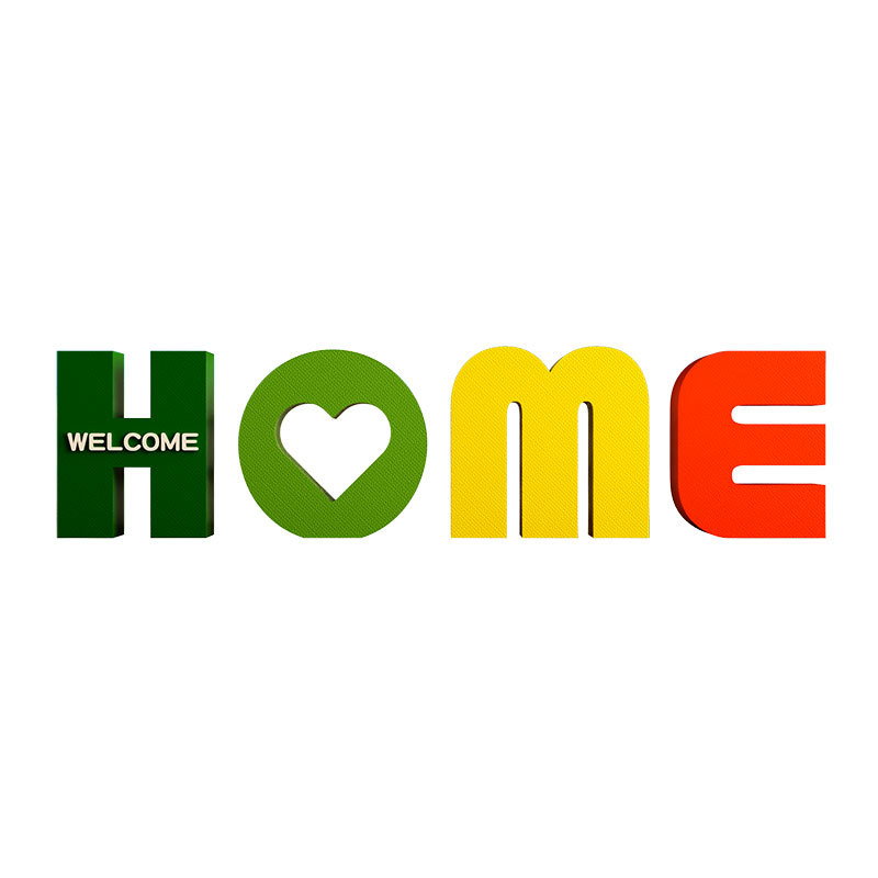 装饰摆件1028文艺字母HOME创意欢迎装饰简约客厅现代桌面入户摆台
