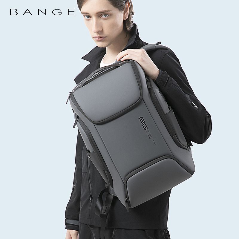 BANGE新款双肩背包男士商务背包韩版大容量电脑学生书包backpack