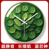 易普拉7139时钟简约清新田园风时钟客厅家用石英钟卧室静音挂墙钟