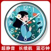 易普拉7228儿童房早教学习时钟客厅卡通简约家用时尚创意石英钟表