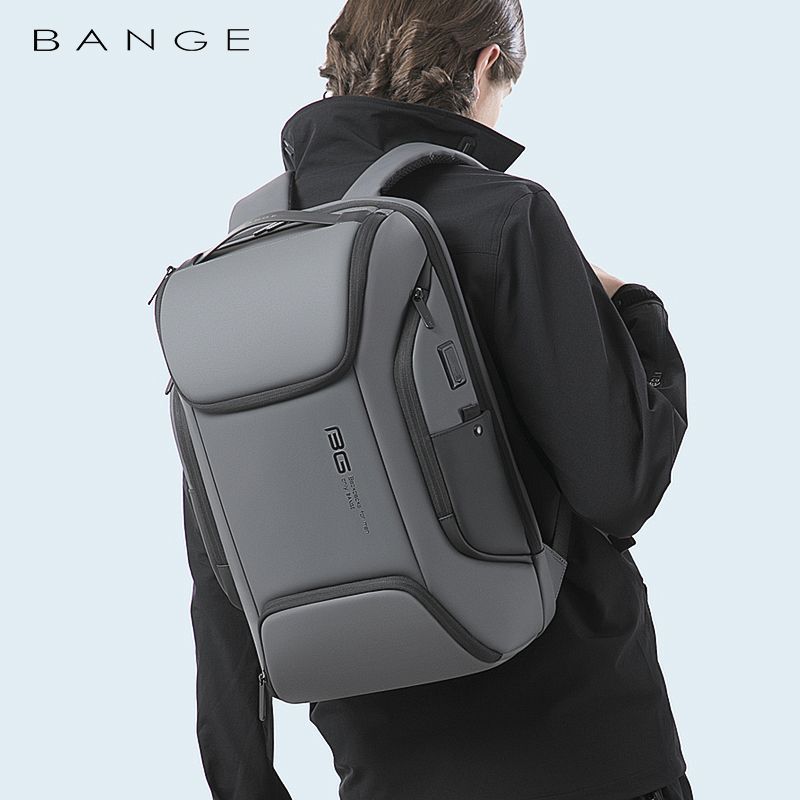 BANGE新款双肩背包男士商务背包韩版大容量电脑学生书包backpack