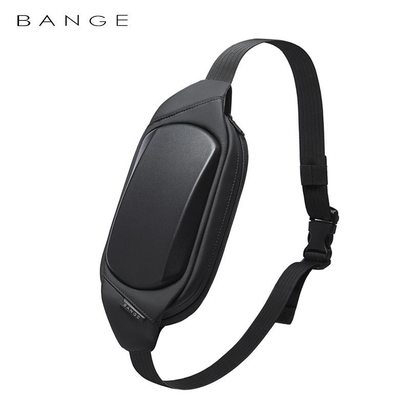BANGE新品腰包男款胸包防水单肩包韩版EVA硬壳斜挎包情侣腰包批发