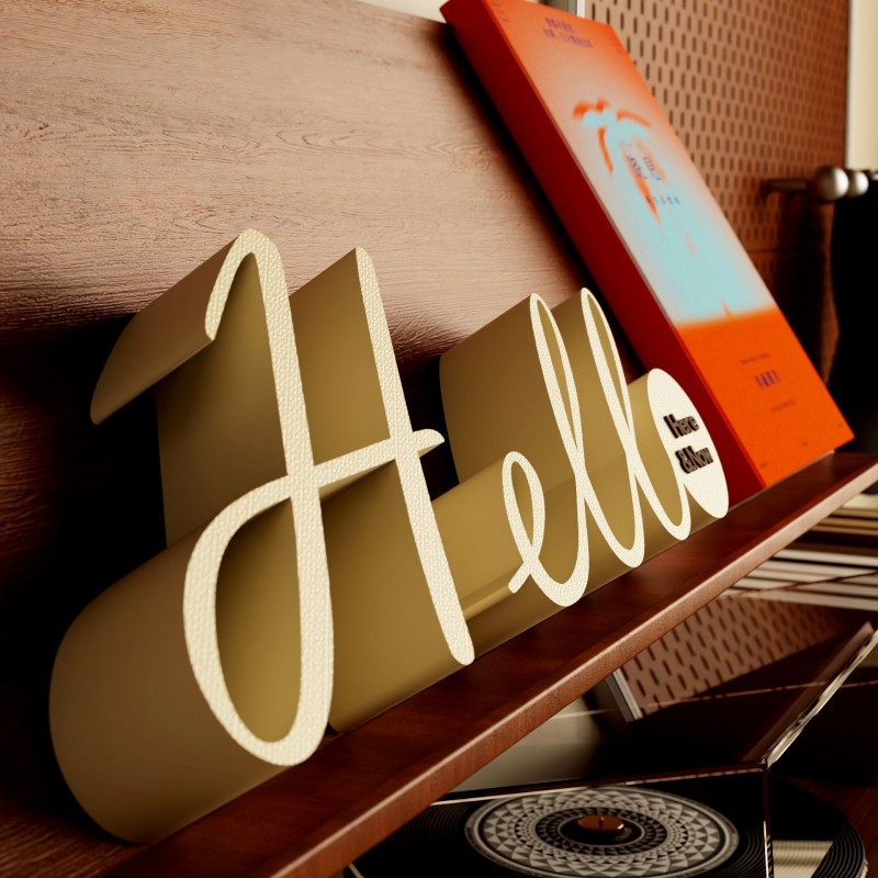 装饰摆件1011新款客厅现代字母HELLO创意欢迎文艺桌面玄关摆台
