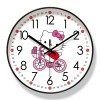 易普拉6907客厅挂钟 HELLO KITTY卡通早教静音挂表静音扫秒石英钟